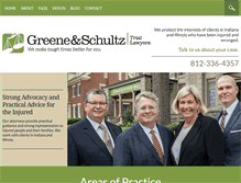 Tablet Screenshot of greeneschultz.com